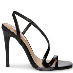 Steve Madden Like New Black Nadia Sandal Slip On Heels - Size 8